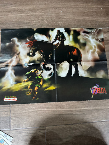 Poster The Legend Of Zelda Ocarina Of Time Club Nintendo (Usado)