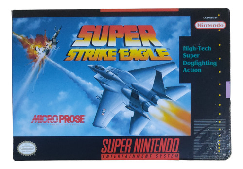 Juego Super Nintendo Snes Strike Eagle En Caja Leer Detalles