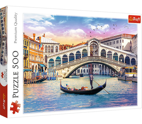 Rompecabezas Trefl 500 Piezas: Puente De Rialto, Venecia