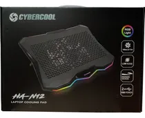 Comprar Cooler Para Laptop Gamer Rgb 15.6 Cybercool N12 Ventilador 3 Color Negro