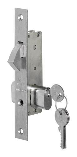 Imagen 2 de 5 de Cerradura Gancho Cisa Cilindro Oval 16mm Medio Con 3 Llaves