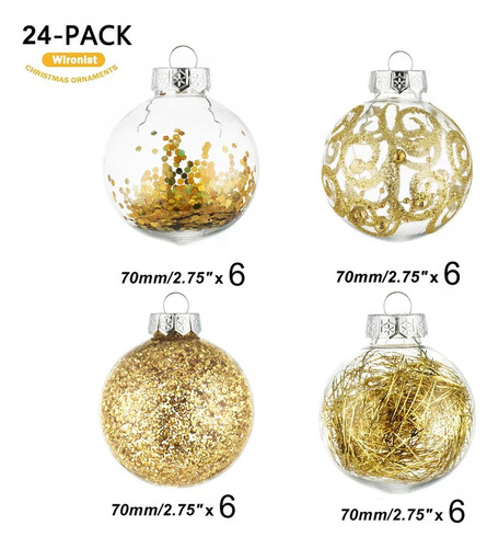 Ab Adornos De Bolas De Navidad Irrompibles De Plástico