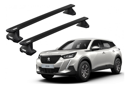 Barras Thule Peugeot 2008 20- Tn / Wingbar Evo Black