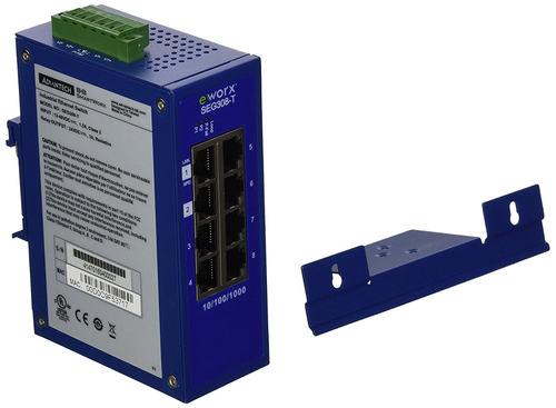  Industrial Ethernet Switch, Pkg Includes Din Rail Mount 