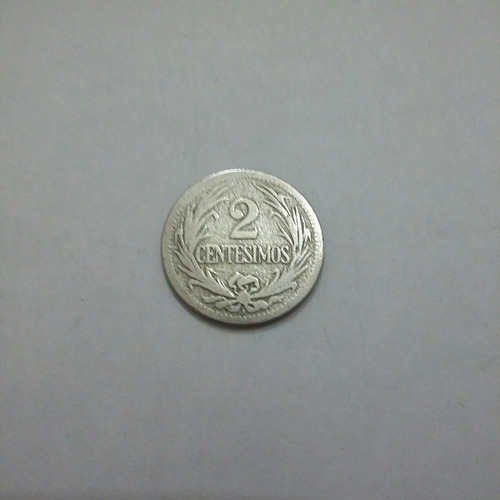 Moneda De Uruguay 2 Centesimos Año 1901