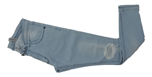 Pantalon Jeans Volsano Siena Celeste Slim Chupin Hombre