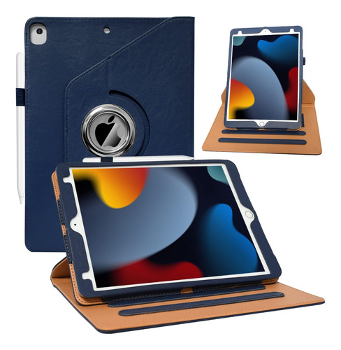 Funda Para iPad 10.2 Zonefoker 9a/8a/7 Gen D/cuero C/soporte