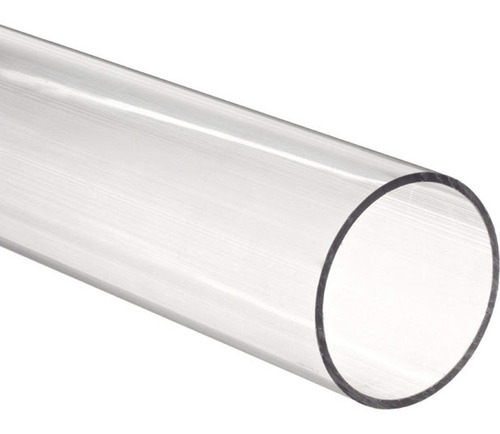 Tubo (cano) Acrílico 60mm X 2mm X 50cm (2 Peças)