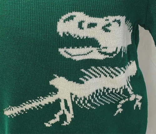 Imagen 3 de 3 de Suéter Para Niño Con Dibujo Esqueleto Dinosaurio