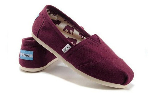 Imagen 2 de 3 de Toms Alpargata Mocasines Originales Clasic Canvas Tela Caja