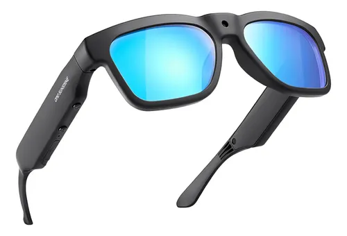 Óculos Inteligentes Oho 4k Câmera  Bluetooth Ai Tradução 145x48x50mm Azul Celeste-256gb
