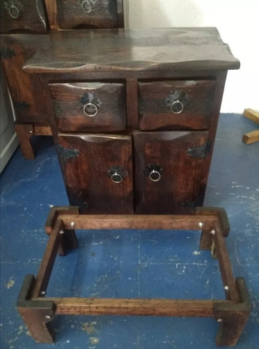 Imagen 2 de 4 de Juego De Burós Antiguos 100% Madera Mueble Cajón Mesas