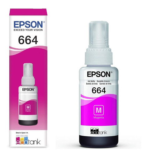 Bote Tinta Epson T664 Eco Tank L300 L350 L110 L120 L200 L210