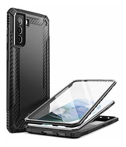 Funda Galaxy S21 Plus Clayco Xenon Series + Protector Black