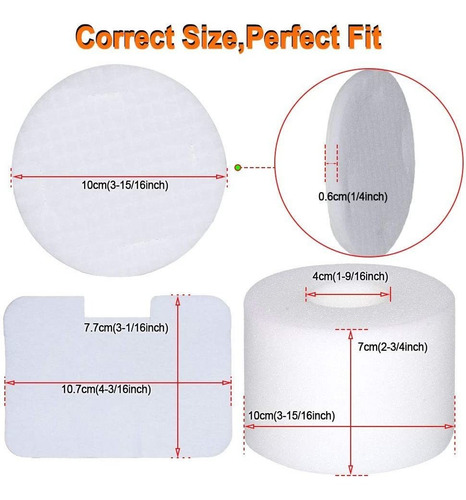 Hifrom Nv42 Filtros Para Shark Nv46 Uv410 Nv36 A Nv44 Nv36 N