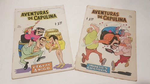 Aventuras De Capulina Lote De Dos # 433 Y 436 Año 1970 