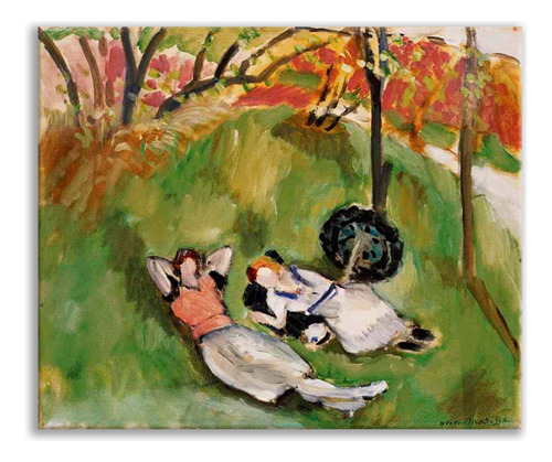 Cuadro Dos Mujeres En El Bosque Jardin Matisse 75 Cm