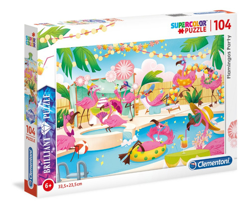 Puzzle Clementoni Flamnigos Brillantes 104 Piezas 20151 Ub