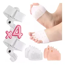 Comprar Kit Separador Dedos Silicona Corrección Juanete Férula 4 Pzs Color Al Azar