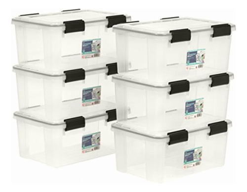 Iris Quart Weathertight Caja De Almacenaje, 6 Unidades,