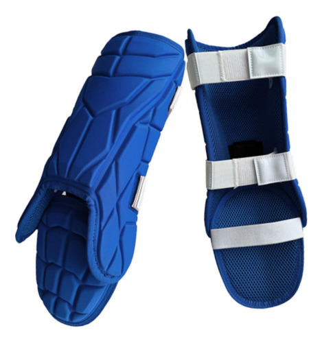 Protectores De Piernas De Béisbol Equipo Ajustable Azul