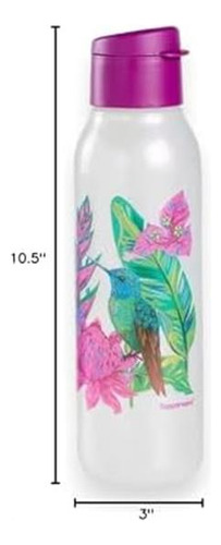 Tupperware Hummingbird Botella De Agua Mediana Eco Shimmers