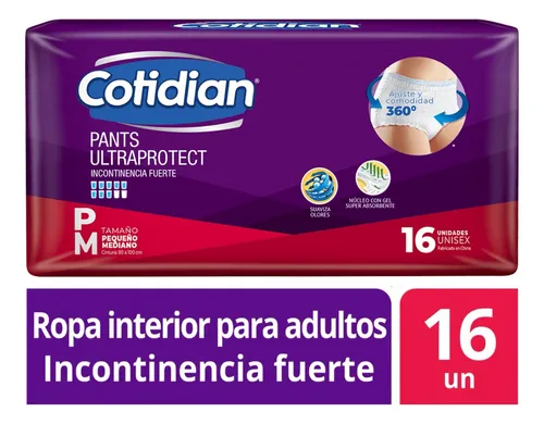 comprar Pants Calzon Cotidian Ultra Protect 16 Unidades Talla P\u002Fm