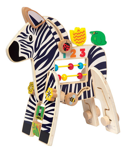   De Madera Safari Zebra Para Niños Pequeños