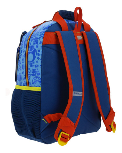 Mochila Mediana Escolar Chenson Mario Bros Scotty Mb66341-9