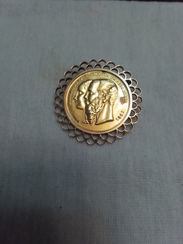 Medalla Maximiliano Y Carlota, Oro Ley 0.900 (Usado)