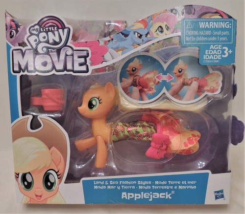 My Little Pony Set Applejack Articulado Modelo Con Vestido!!