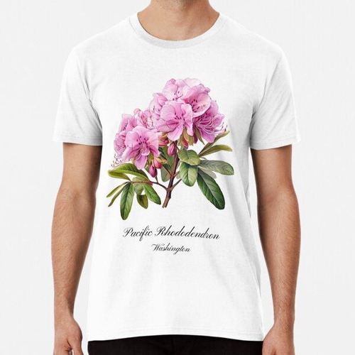 Remera Rododendro Flor-pacífico Del Estado De Washington ALG
