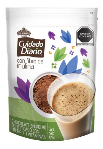 Ibarra Chocolate En Polvo Cuidado Diario Con Inulina 327 Gr