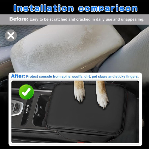 ;= Funda Cubre Descansa Brazos Almohada Cuero Codera Auto