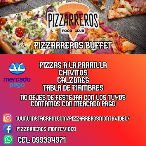 Servicio De Pizzas, Calzones, Chivitos Y Mas A La Parrilla