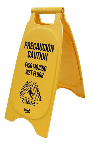 Señal Precaución Piso Mojado 65 X 27.5 Cm Sablón Plegable