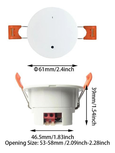 Sensor Presencia Movimiento Humana Techo Radar 24g Zigbee