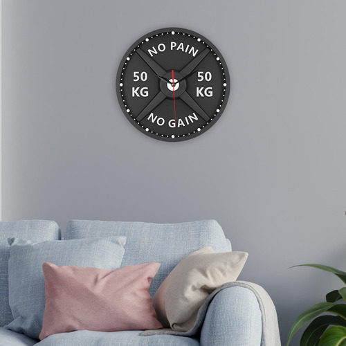 Reloj De Pared 3d Reloj Decorativo Reloj Para Gimnasio