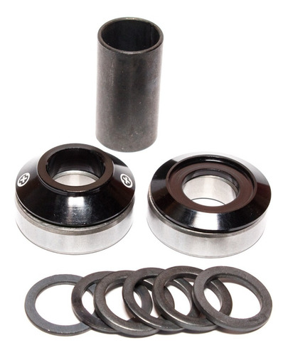 Imagen 2 de 4 de Caja Mid Saltplus Echo Bmx A Rulemanes Negra 19mm Linea Pro