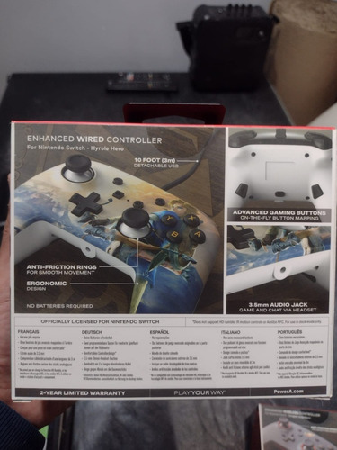 Imagen 3 de 5 de Joystick Nintendo Switch Control Con Cable Hyrule Zelda
