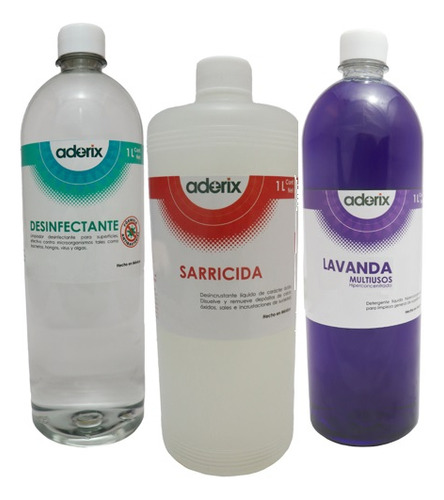 Kit Limpieza De Baños Aderix Limpiador Multiusos Quita Sarro