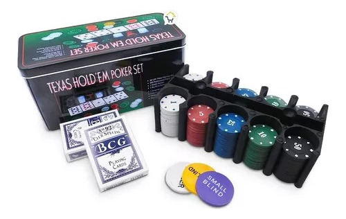 Set Póker Juego De Cartas Naipes 200 Fichas Tapete Hd4154