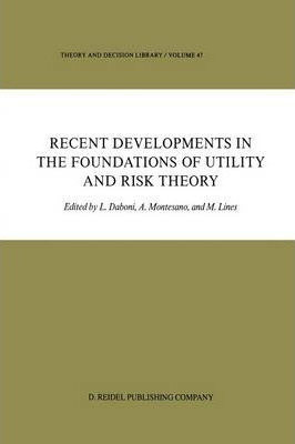 Libro Recent Developments In The Foundations Of Utility A...