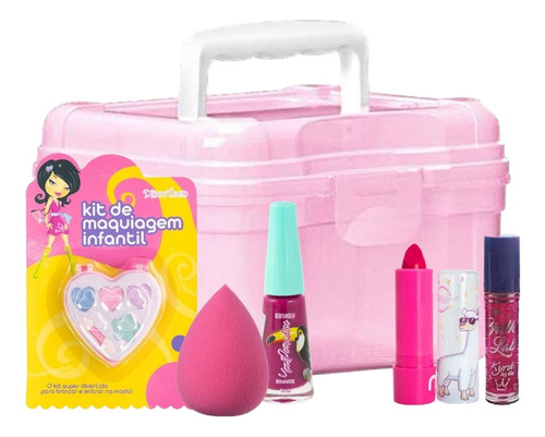 Necessaire Maleta Kit Maquiagem Infantil Completa Rubys +