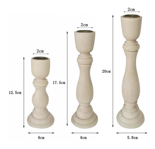 Candelabro Retro Candelabro Pilar Velas El 17,5x6x2cm