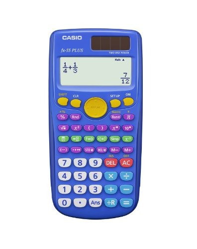 Imagen 1 de 1 de Fracción De La Calculadora Fx-55 Plus / Escuela Media Casio