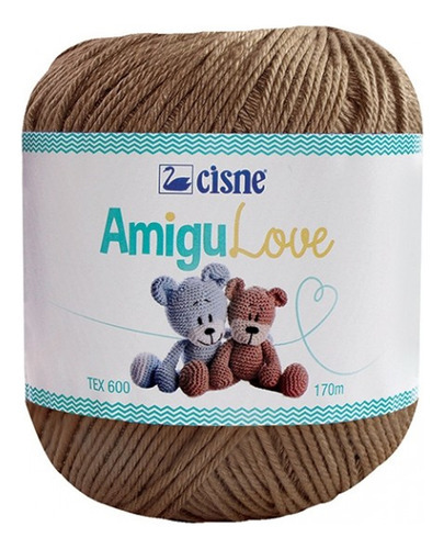 Fio Crochê Amigulove 100% Algodão Mercerizado Amigurumi 100g Cor 00393 - Carvalho