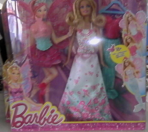 Barbie Mariposa Sirena Alas Y Cola Removible Original