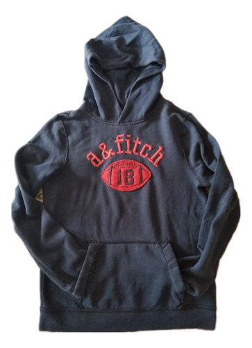 Buzo Azul Con Capucha Abercrombie & Fitch Kids, Talle 14 (Usado)