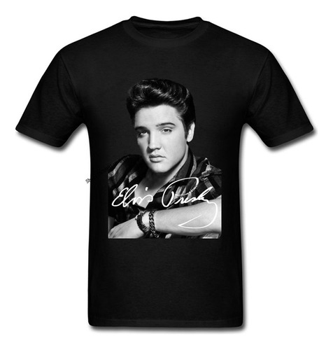 Playera Elvis Presley Con Estampado Figuras